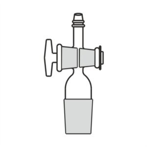 adapter straight cone with glass key stopcock