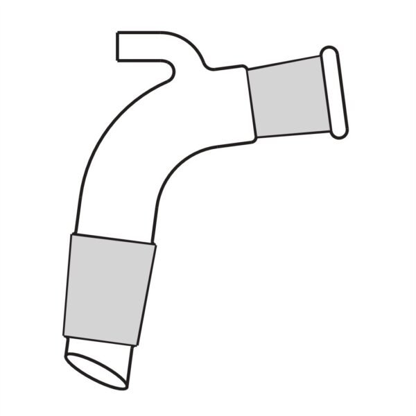 adapter receiver bend with vent