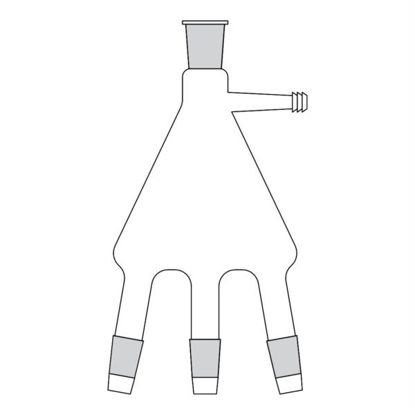 adapter distilling receiver with hose connection astm