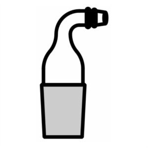 adapter cone with rubber tubing