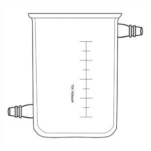 beaker jacketted double walled with graduation