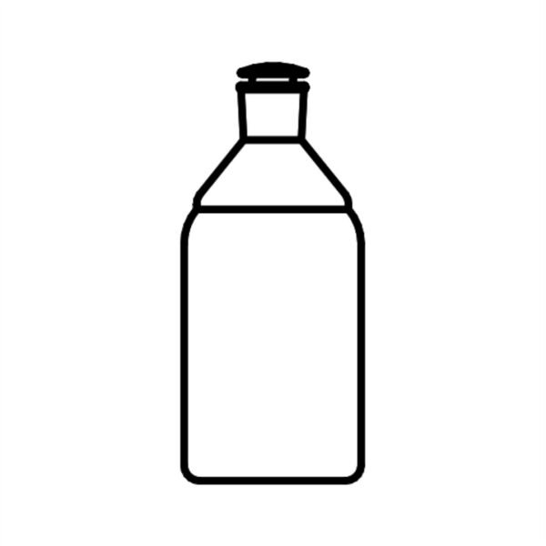 bottle reagent narrow mouth clear glass