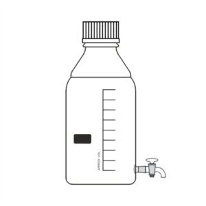 bottle aspirator with gl 45 cap with socket and interchangeable stopcock