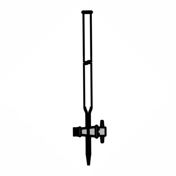 burette straight bore with ptfe key class a