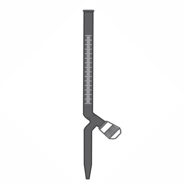 burette rotaflow key with ptfe needle valve amber class a with batch certificate
