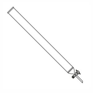 Chromatography Column with Sintered Disc & Glass Stopcock
