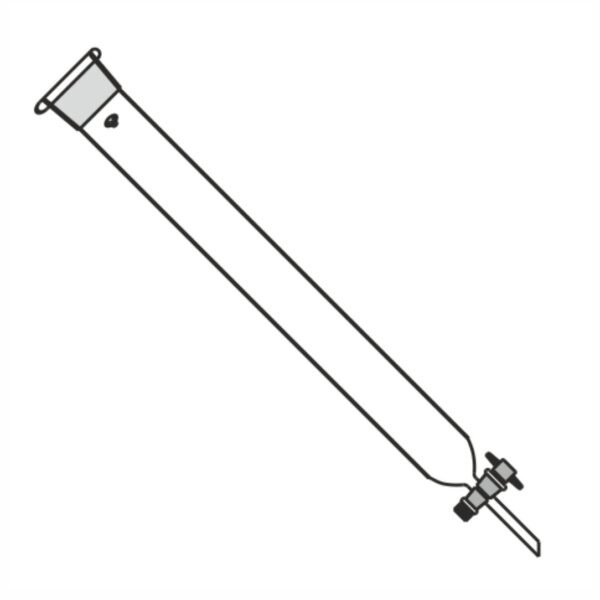 Chromatography Column Plain with Glass Key Stopcock