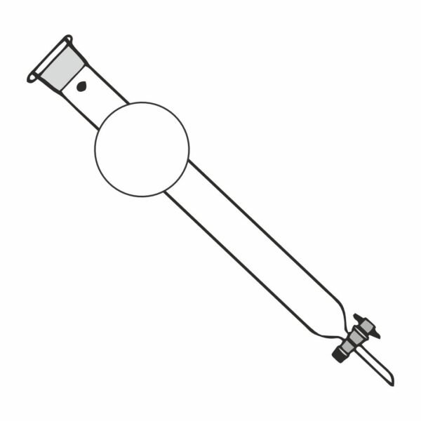Chromatography Column with Reservoir & Straight Bore Glass Stopcock Rotaflow Stopcock